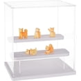 thumbnail image 1 of White Acrylic Display Case 3-Tier Assembled Clear Acrylic Action Figures Display Boxs Building Block Display Box Clear Display Case for Collection Action Figures Blocks Models, 1 of 7