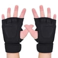 thumbnail image 4 of Levantamiento de pesas Guantes de gimnasio Entrenamiento Fitness Muñequera Entrenamiento Ejercicio Deportes (L), 4 of 5