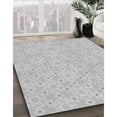 thumbnail image 3 of Ahgly Tapis Rond Lavable en Machine Intérieur Transitionnel Gris Foncé, 7 Pieds Rond, 3 of 7