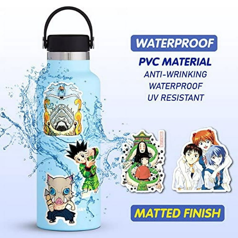Anime Mixed Waterproof Stickers Bottles  Waterproof Anime Stickers Water  Bottle - Sticker - Aliexpress