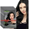 thumbnail image 2 of (3 pack) Herbishh Black Hair Color Shampoo for Gray Hair, 3-in-1 Dye Cleanse & Condition, Ammonia-Free, Long-Lasting Coverage, Easy to Use, Travel Pack, 30ml Each Sachet, Ideal for Men & Women, Pack of 5, 2 of 9