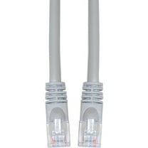 Cat6 Ethernet Cable, 24AWG, RJ45 Gold Plate Connector, ETL, 4 Pair Stranded Copper, Snagless Mold Boot Unshielded Twisted Pair (UTP) Internet Network Patch Cable, 7 Foot, Gray, CableWholesale