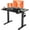 Cool Black, variant on YDN Electric Standing Desk, Adjustable Height Stand up Desk, 40 x 24 Inches Sit Stand Home Office Desks, White Frame/White Top