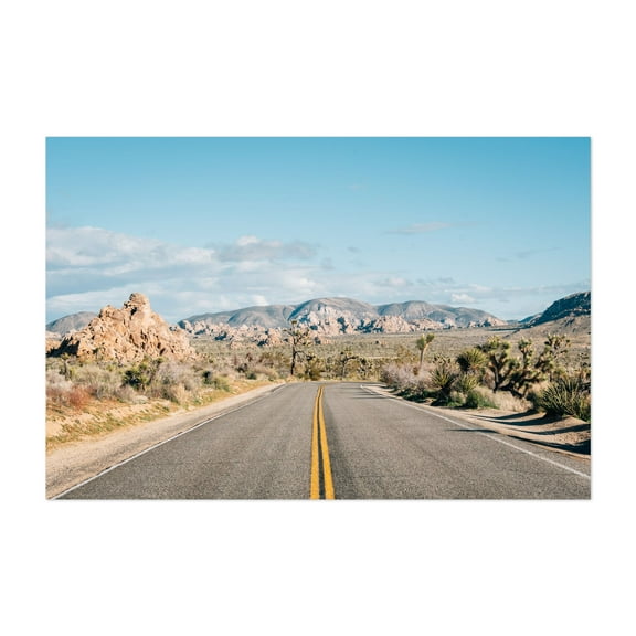 Joshua Tree Road 02 - California Photography Unframed Wall Art Print 5 x 7 inches