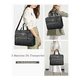 thumbnail image 4 of Maletin Para Laptop17 Plugadas Mochila Mujer Elegante Impermeable Acolchada Bandolera Convertible Malubero,  Negro, 4 of 5
