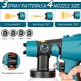 thumbnail image 2 of Cordless Paint Sprayer for Makita 18v Battery, Spray Gun, 200W Paint Sprayer for Home Interior and Exterior, House Painting(Battery Not Included), 2 of 7