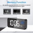 thumbnail image 5 of Reloj Despertador Digital, Reloj Digital LED Reloj Despertador Digital con Temperatura/Posposición/2 Alarmas/12/24 Horas/Puerto de Carga USB/10 Música oso de fresa Electrónica, 5 of 5