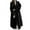 *Black, variant on ClodeEU Womens Long Winter Pea Coat,Notch Lapel Collar DoubleBreasted Thick Double Sided Wool Outerwear Khaki,Womens Plus M