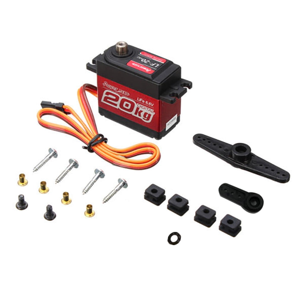 Power HD 20KG High Torque Digital Servo LF-20MG for 1/10 1/8 RC Hobby Car Robot - Walmart.com