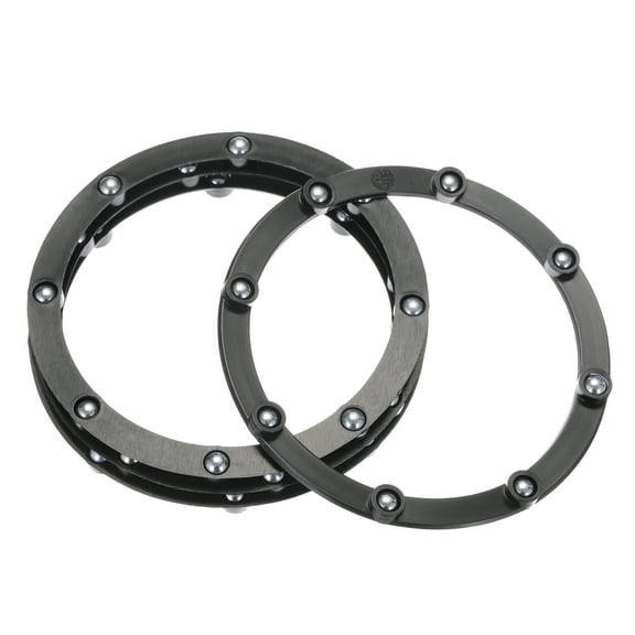 Uxcell 4" Rotating Swivel Stand with Steel Ball Lazy Susan 0.06x3.23" Black 4Pcs