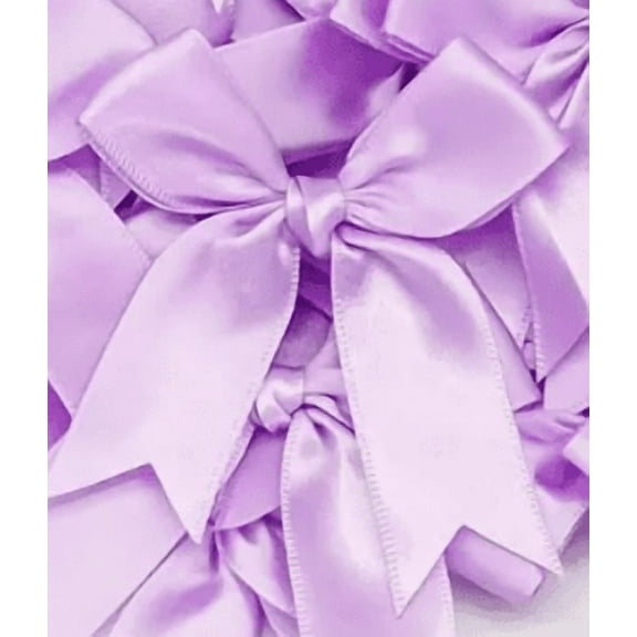 12 Ct Lavender Bow Satin Ribbon