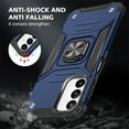 thumbnail image 3 of Xhy Samsung Galaxy A14 5G Case with Screen and Lens Protector Magnetic Ring Kickstand Military Grade Double Layer Drop Protection Durable Detachable for Galaxy A14 5G Phone - Blue, 3 of 8