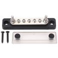 thumbnail image 4 of Barra colectora de 5 postes, módulo resistente, 2 terminales M5, barra colectora de bloque de distribución de energía para RV 48VDC 100A, 4 of 14