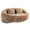 Coffee, variant on MOONMISS Large 59'' Bean Bag Chair for Adults,Chenille Shell-Shaped Couch with Two Pillows,Oversized Single Sofa,Emerald