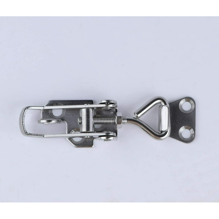 2X Stainless Steel Toggle Latch Clamp Adjustable Self-locking Buckle Latch  Clamp