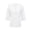 White, variant on Womens Tops Solid Color Lace Stitching U Neck Cropped Sleeve Womens formal Shirts,Grey,S