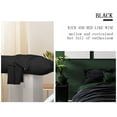 thumbnail image 4 of Unique Bargains Pillowcases 2 Pack 100% Cotton Body Pillow Covers Black 20" x 48", 4 of 8