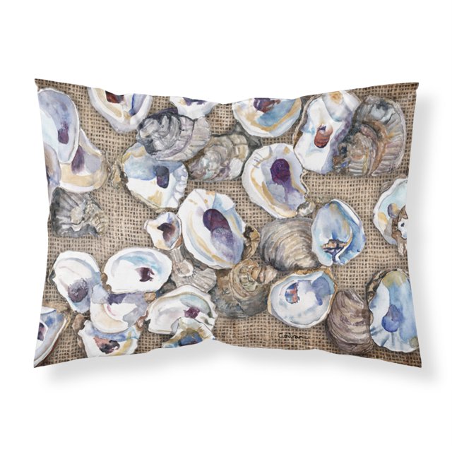 "Caroline's Treasures 8734FUNDA DE ALMOHADA Funda de almohada estándar de tela que absorbe la humedad Oyster, grande, multicolor" Caroline's Treasures 8734PILLOWCASE