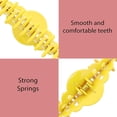 thumbnail image 4 of Motique Accessories 4 inch Scalloped Jaw Clip with Holes-Yellow, 4 of 5