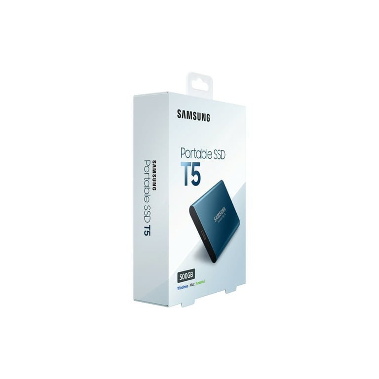 SAMSUNG Portable SSD - USB 3.1 Gen.2 (500GB) External SSD - Single Unit  Version - MU-PA500B/AM