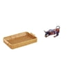 thumbnail image 1 of Cestas de almacenamiento,Cestas de almacenamiento de cocina tejidas con asas hechas a mano,Cestas de pan redondas Bandejas para servir Rectángulo,Estatua de toro de resina,Pintura Resina Toro, 1 of 8