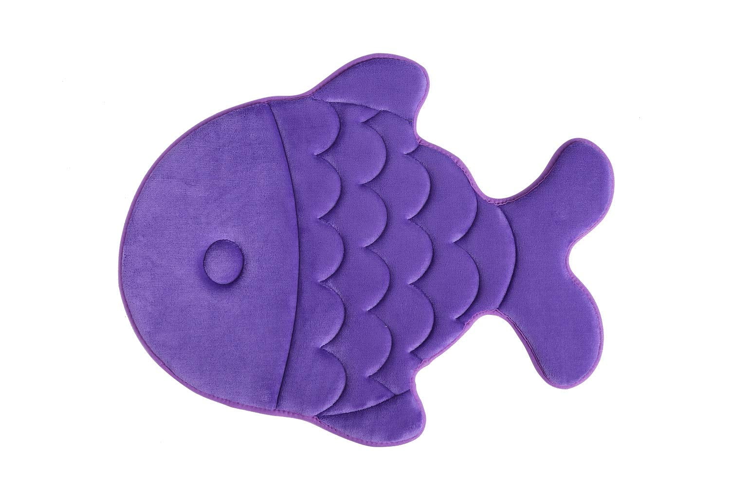 Memory Foam Bath Mat Incredibly Soft And Absorbent Rug Cozy Velvet Non Slip Mats Use For Kitchen Or Bathroom 22 Inch X 27 Inch Purple Fish Walmart Com Walmart Com