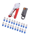 thumbnail image 6 of Coaxial Compression Tool Set - RG6/RG59 F-Connector Crimper & Wire Stripper Kit, 6 of 9