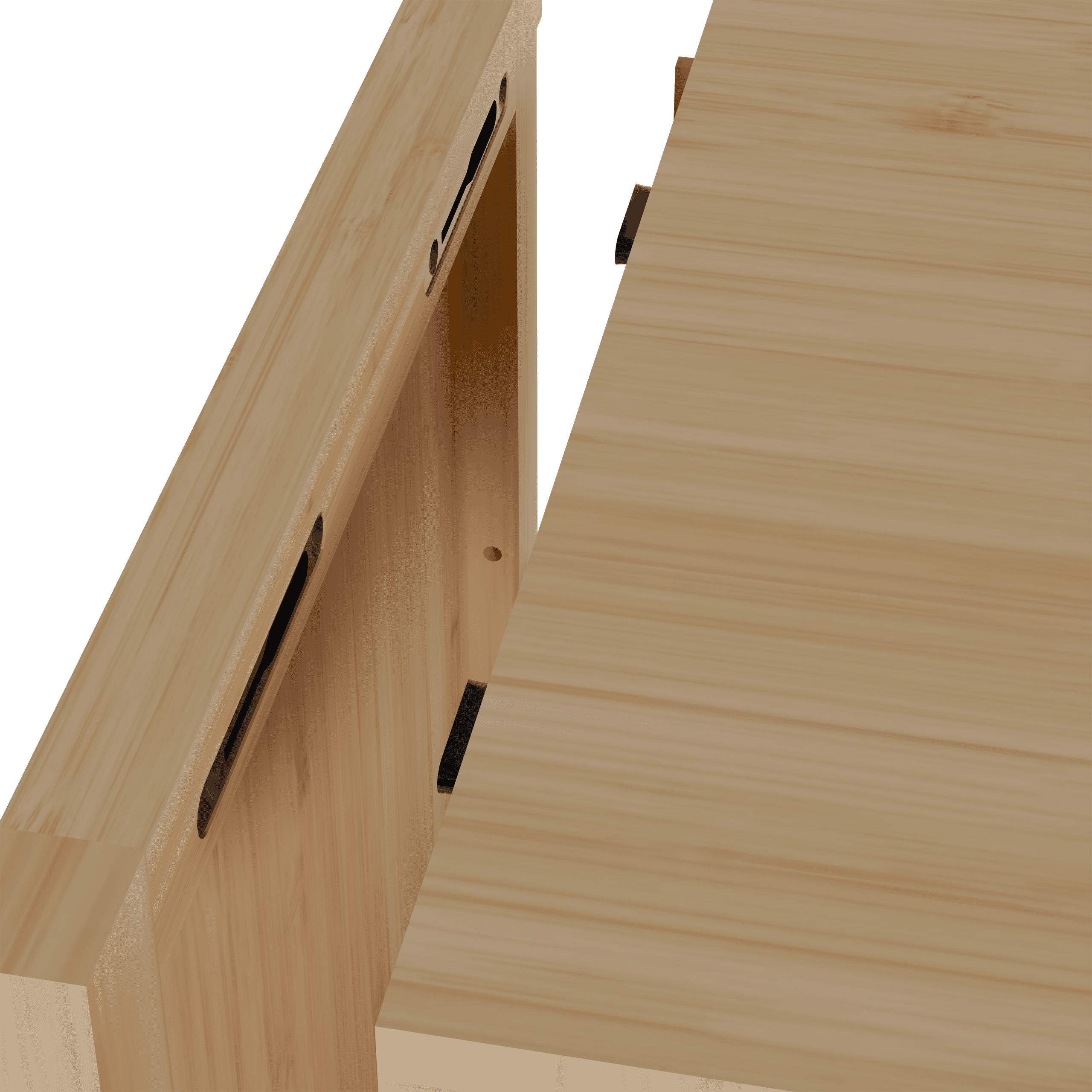 Bathroom Bamboo Storage Cabinet, Freestanding Floor Cabinet with Door and Shelf for Bathroom, Living Room, Bedroom, Hallway, Kitchen