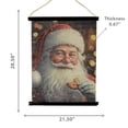 thumbnail image 3 of Crinkle Paper Wall Hanger (Santa With A Cookie), 3 of 3