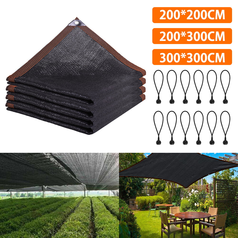 Flowers Black Sun Mesh Used in Greenhouses Plants Gardens Reusable,2x3m/6.6x9.8ft mlhk Shading Net Greenhouse Polyethylene Fabric Shading Cloth Blocking 95% Ultraviolet Rays Balconies