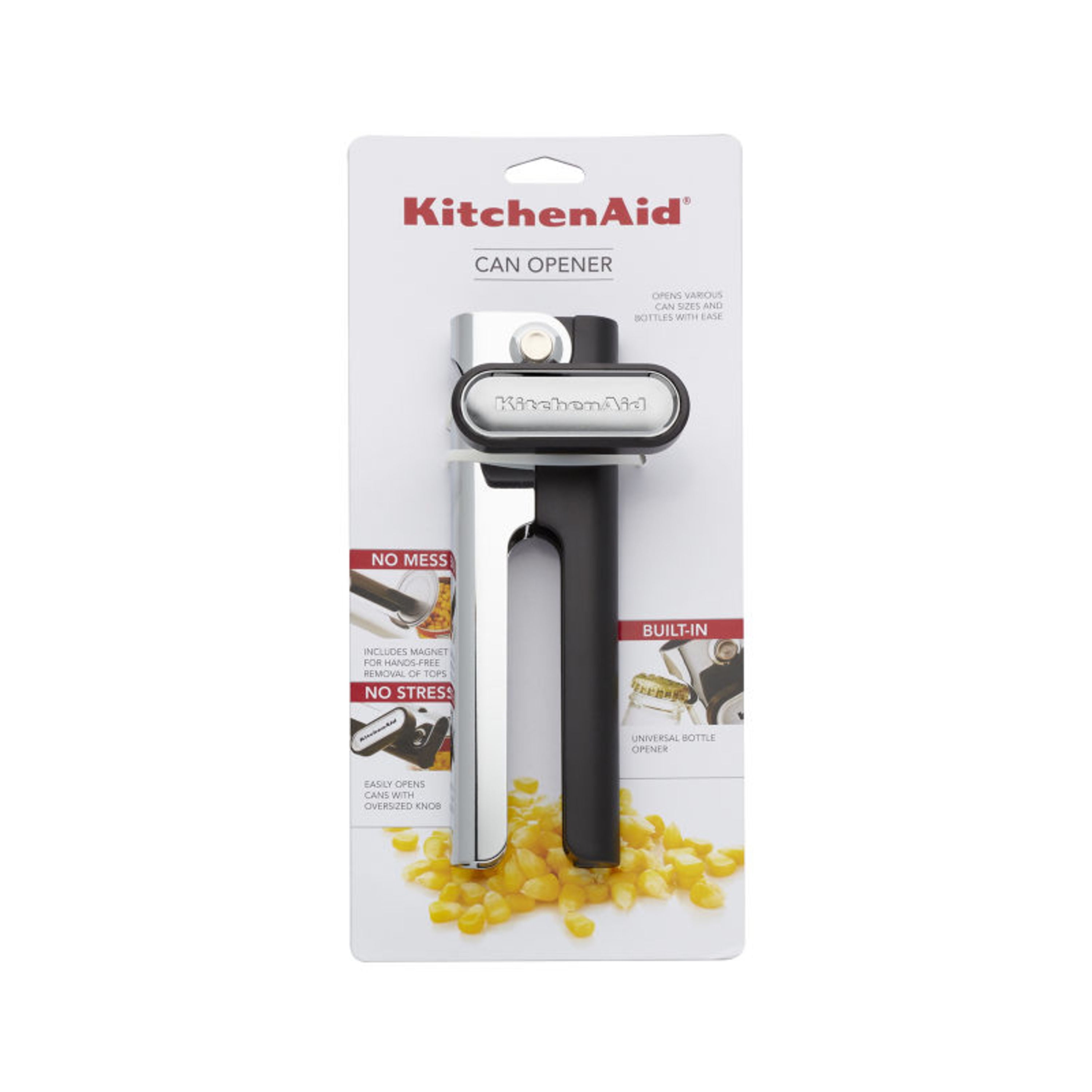 KitchenAid Gourmet Multifunction Can Opener / Bottle Opener, 8.36-Inch,  Black