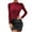 Red, variant on Fiaer Womens Sweaters Slim Fit Crew Neck Long Sleeve Cozy Stretch Fashion Leisure Fall Tops for Daily Wear Yellow M