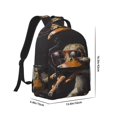 thumbnail image 2 of Disketp Modern Funny Duck Backpack - Comfortable Daypack with The right laptop for you Spacious Main Compartment & other poket - {designName} print, 2 of 6