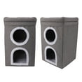 thumbnail image 1 of Foldable Cat House, Easy To Assemble Large Space Cat Cube House Windproof Durable  for Indoor, 1 of 7