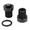 thumbnail image 2 of 2 tornillos de manivela para bicicleta, eje central estriado, aleación de aluminio, alta resistencia, anticorrosión, resistente y duradero, cubierta de manivela para bicicleta, color negro, 2 of 14