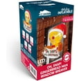 thumbnail image 7 of Joyfy 3.5 FT Christmas Inflatables Window Outdoor Decorations,Gingerbread Man with Oh Snap Banner Broke Out from Window Blow Ups Yard with Built-in LEDs for Holiday, 7 of 7