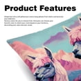 thumbnail image 2 of Alpaca Bed Pillow Covers Set - 2 Decorative Throw Pillow Patterns - Available in 16x16, 18x18, and 20x20 Inches for Any Occasion - Decorative Pillows, Bed Pillow, 2 of 6