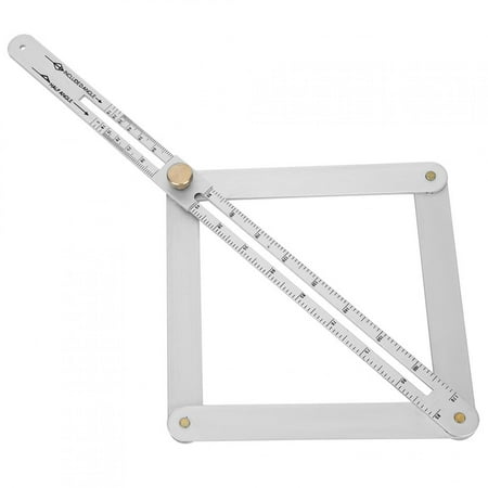 

Goniometer Ruler Multifunctional Diagonal Ceiling Profiler 4Fold Corner Angle Finder