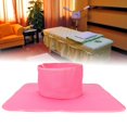 thumbnail image 1 of Toalla de Cama de Masaje clásica, Cubierta Protectora de sillón de Masaje, Adecuada para Salones, spas y terapeutas, con Orificio Facial (35 x 35 cm)(Rosado) Ecomeon no, 1 of 6