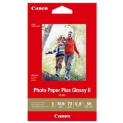 Canon PP-301 Photo Paper Plus Glossy II Inkjet Paper, 10.6 mil, 265 gsm, 4x6", 50 Sheet Pack