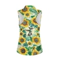 thumbnail image 2 of Whosucclay Sunflowers Womens Sleeveless Golf Shirt for Ladies Soft Breathable Quarter Zip Sleeveless Golf Shirts XS - 2XL, 2 of 7