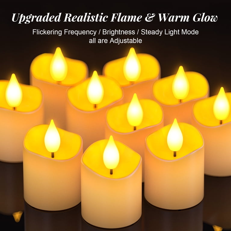 PChero 6-Piece Rechargeable LED Votive Candles with Remote photo 6