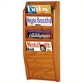 thumbnail image 1 of Pemberly Row 4 Pocket Magazine Wall Rack in Medium Oak, 1 of 1