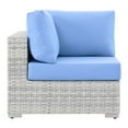 thumbnail image 3 of Modway Convene Outdoor Patio Corner Chair in Light Gray Light Blue, 3 of 7