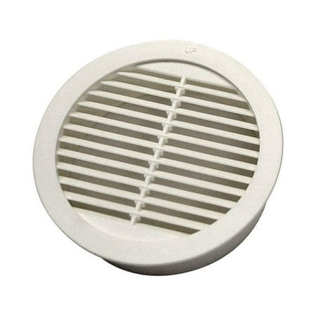 

GAF Master Flow 4 Resin Circular Mini Wall Louver Soffit Vent in White