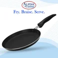 thumbnail image 4 of Alpine Cuisine Griddle Pan Aluminum 12-Inch Nonstick Coating, Griddle Pan for Stove Top with Stay Cool Handle, Durable Nonstick Cookware - Dishwasher Safe - Gray, 4 of 8