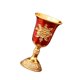 thumbnail image 1 of europea, , copa de metal, minicolección, copa de cóctel, copa en relieve, europea, para decoración del hogar Rojo, 1 of 8