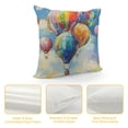thumbnail image 4 of Orinice Balloons Graphic Decorative Cushion Throw Pillow Cover for Home Couch Living Room Bed Sofa 12x12in, 4 of 5