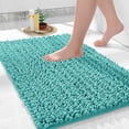 thumbnail image 1 of Alfombra de baño Yimobra, antideslizante, lavable, 60 x 43 cm, chenilla Lake Blue, 1 of 7
