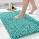 thumbnail image 1 of Alfombra de baño Yimobra, antideslizante, lavable, 60 x 43 cm, chenilla Lake Blue, 1 of 7